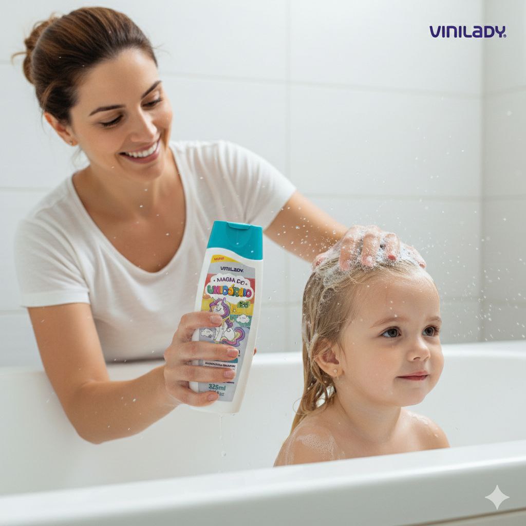 SHAMPOO PARA NIÑOS HIDRATANTE Y RELAJANTE MAGIA DE UNICORNIO VINILADY 325ML