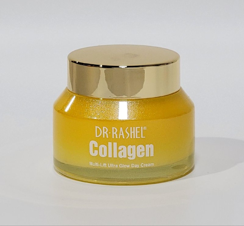 CREMA FACIAL CON COLAGENO DE DIA, REAFIRMA LA PIEL, MARCA LOS CONTORNO FACIALES, CORRIGE EL COLOR, TONO MAS NATURAL DR RASHEL COLLAGEN 50G