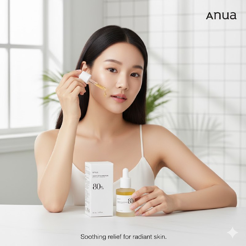SUERO FACIAL COREANO HIDRATANTE Y CALMANTE ANUA 30ML