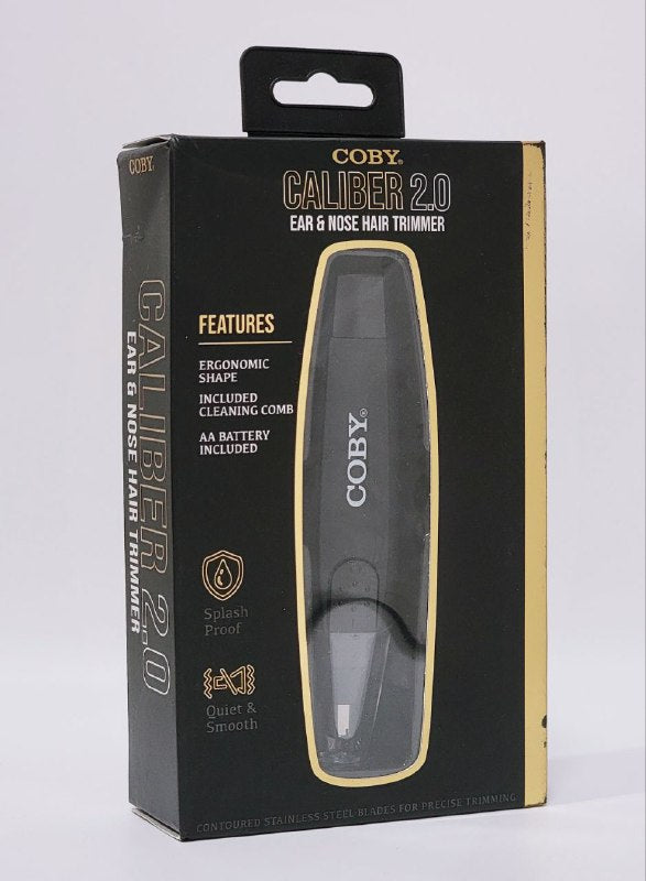 MAQUINA CORTADORA DE PELO DE LA NARIZ, OREJAS Y CEJAS, MAXIMA COMODIAD, SIN TIRONES GARANTIZADO, SISTEMA DE PROTECCION Y CUCHILLAS DE ACERO INOXIDABLE COBY CALIBER