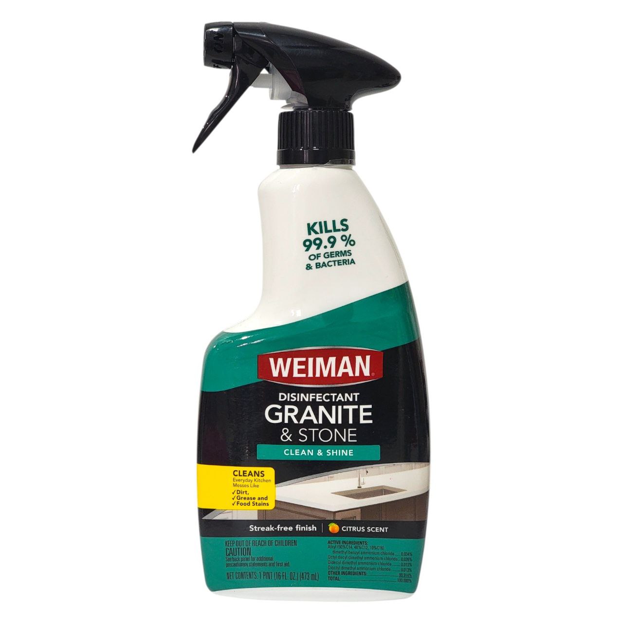 LIMPIADOR DESINFECTANTE PARA GRANITO Y PIEDRA WEIMAN 473ML