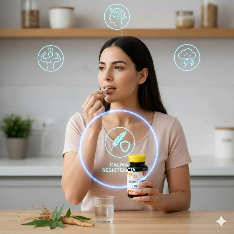 VITAMINAS EN CAPSULAS DE ASHWAGANDHA PARA EL ESTRES SUNDANCE 60UND