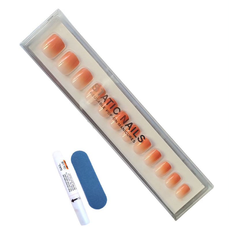 UÑAS PRESS ON EN SET DE 24UND, LIMA Y PEGAMENTO STATIC NAILS