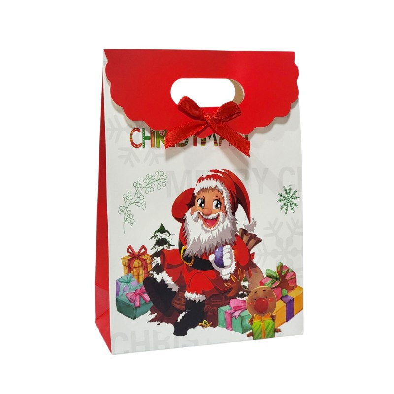 BOLSA DE REGALO NAVIDEÑA MINI MEDIANO 14X21CM