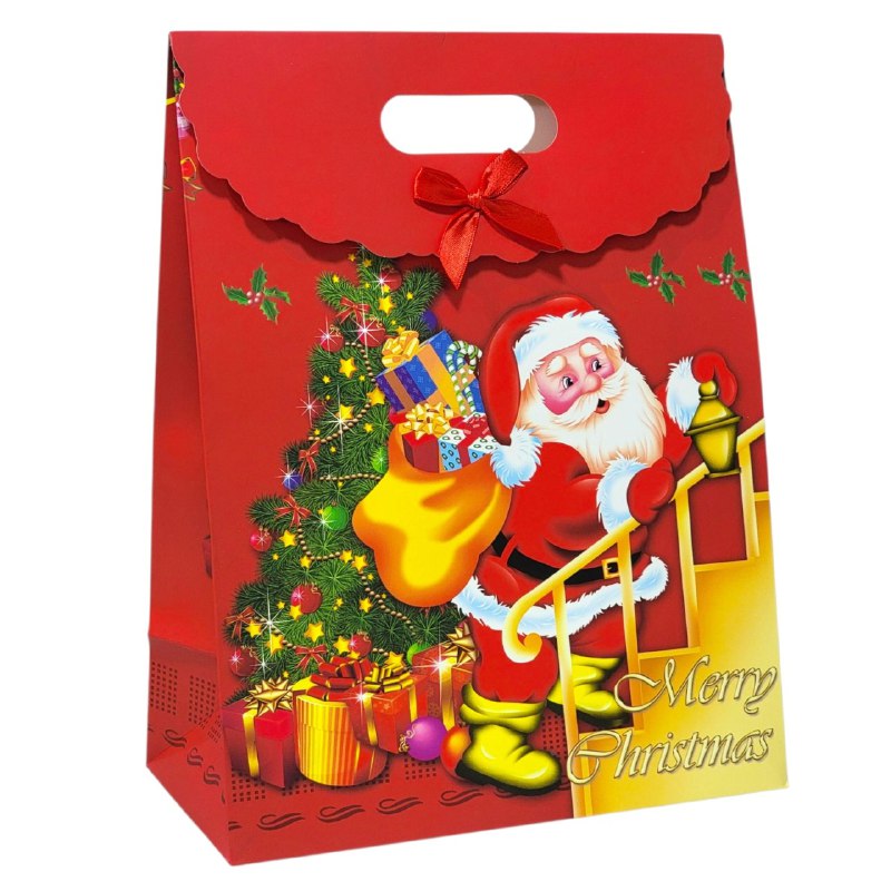 BOLSA DE REGALO NAVIDEÑA EXTRA GRANDE 37X38CM