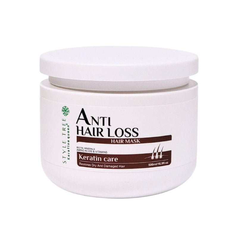 MASCARA PARA EL CABELLO ANTICAIDA CON BIOTINA, MINERALES, AMINOACIDOS Y VITAMINAS FORMULADA PARA RESTAURAR EL CABELLO SECO Y DAÑADO, HIDRATA Y MEJORA EL CABELLO DEJANDOLO SUAVE Y SANO KERATINE QUEEN 500ML