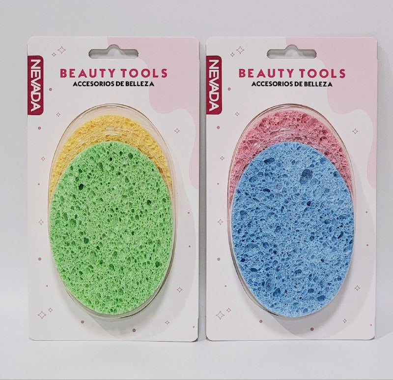 ESPONJA PARA LIMPIEZA FACIAL, ACCESORIOS DE BELLEZA NEVADA BEAUTY TOOLS