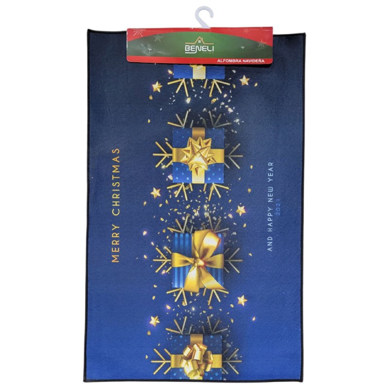 ALFOMBRAS DECORATIVAS NAVIDEÑAS PARA PISO ELEGANTES Y FESTIVAS 50X80CM, CREAN UNA ATMOSFERA MAGICA EN TU ENTRADA, COCINA O PASILLO BENELI HOME