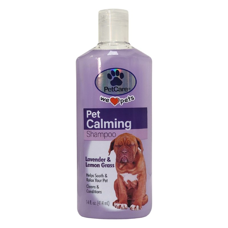 SHAMPOO PARA PERROS MASCOTAS CON AROMA A LAVANDA Y LIMON CALMA, LIMPIA Y ACONDICIONA PROFUNDAMENTE PETCARE 414ML
