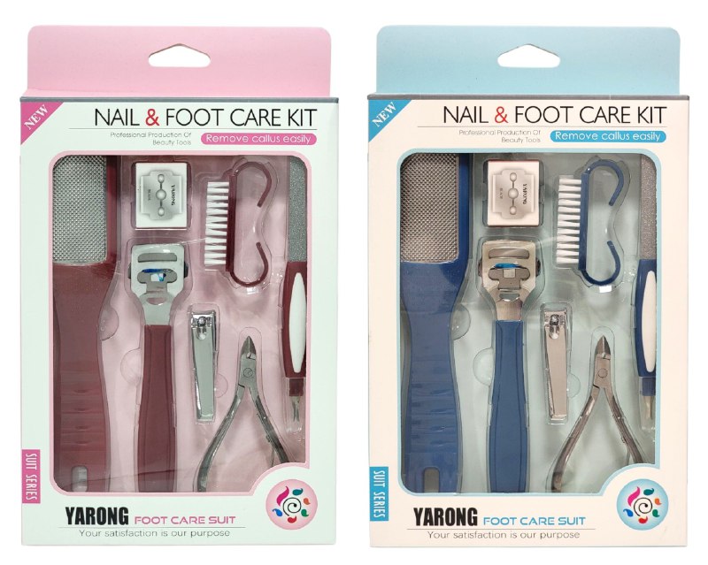 SET DE PEDICURA DE 7 PIEZAS PARA EL CUIDADO DE LAS UÑAS Y LOS PIES YARONG
