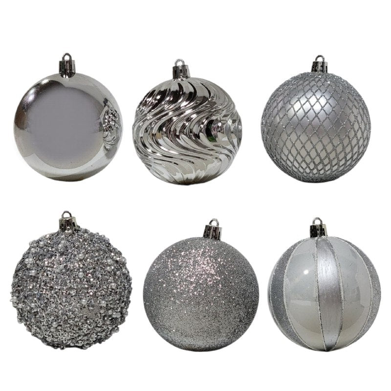 DECORACION ADORNO NAVIDEÑO PAQUETE DE 16 BOLAS DECORATIVAS 8CM 49x49x65, IDEALES PARA DARLE UN TOQUE UNICO A TU ARBOL DE NAVIDAD