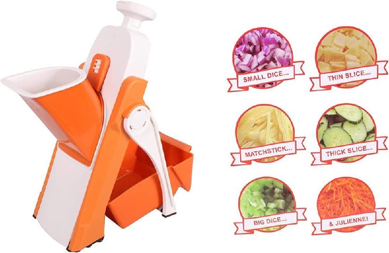 MAQUINA CORTADOR DE VERDURAS MULTIFUNCIONAL 30 CORTES DIFERENTES ACERO INOXIDABLE