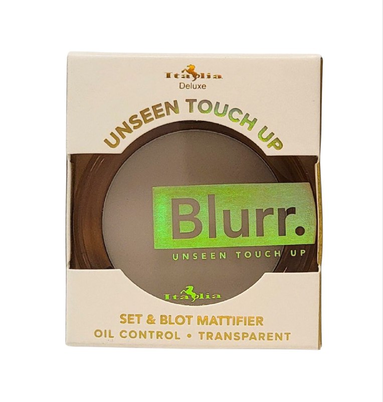 POLVO MATIFICADOR FIJADOR Y SECADOR, RETOQUE INVISIBLE SUAVE, REDUCE EL BRILLO, ANTES Y DESPUES DEL MAQUILLAJE ITALIA DELUXE BLURR 5G