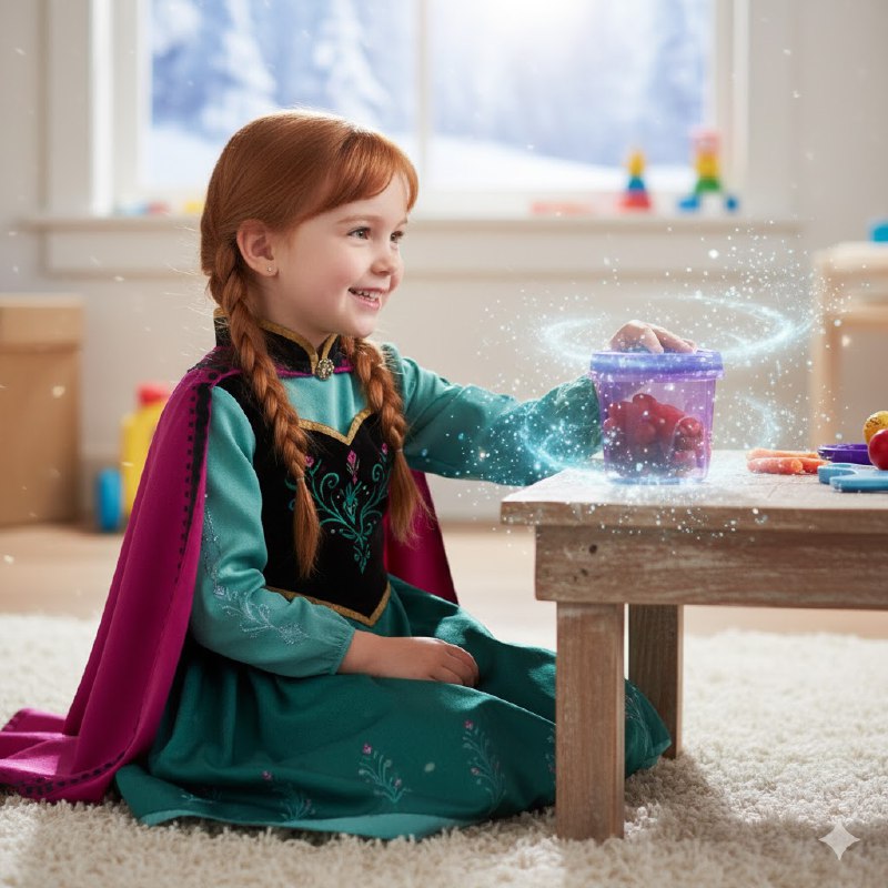 ORGANIZADOR RECIPIENTE PARA NIÑAS CON DISEÑO DE FROZEN