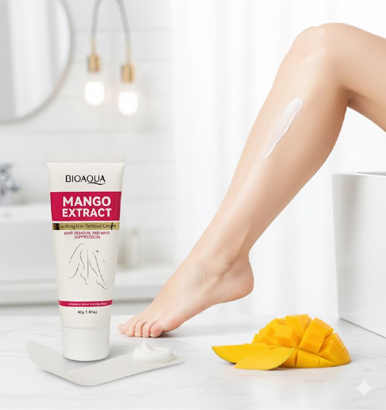 CREMA CORPORAL DEPILADORA SUAVE CON EXTRACTO DE MANGO BIOAQUA 40G