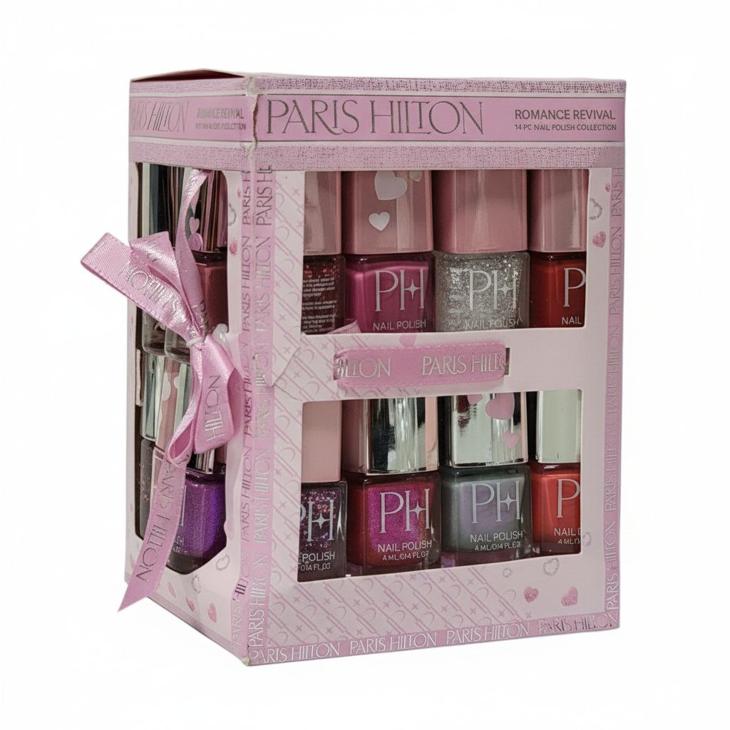 SET DE ESMALTES PARA UÑAS 14PCS PARIS HILTON