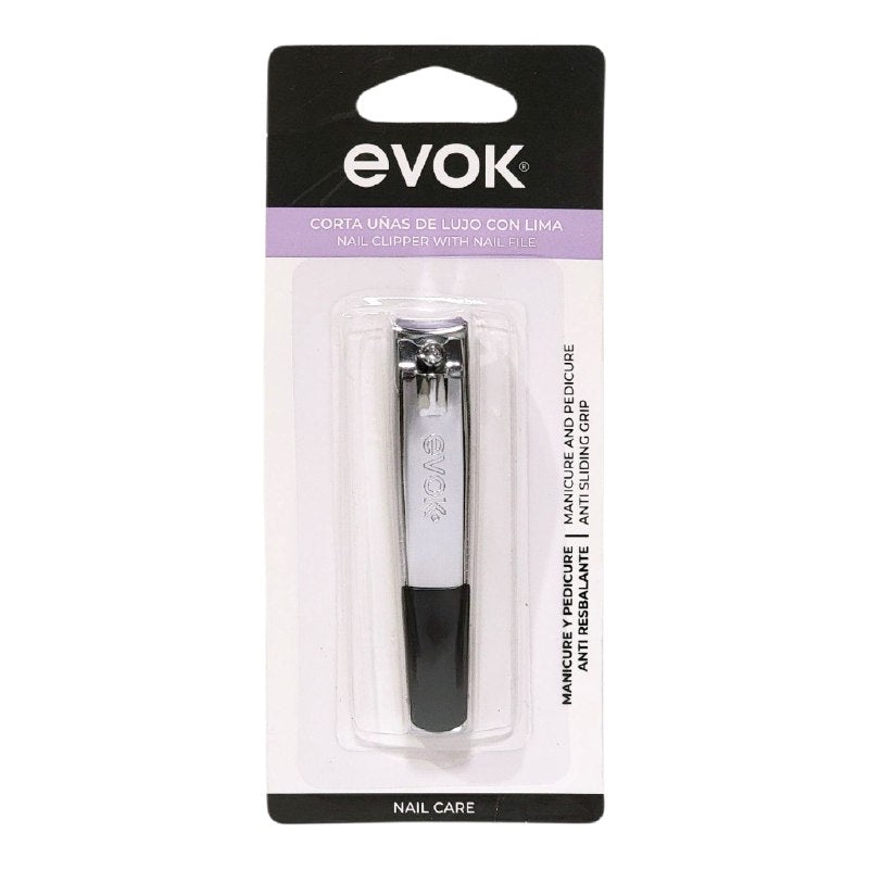 CORTA UÑAS DE LUJO CON LIMA ANTI RESBALANTE EVOK
