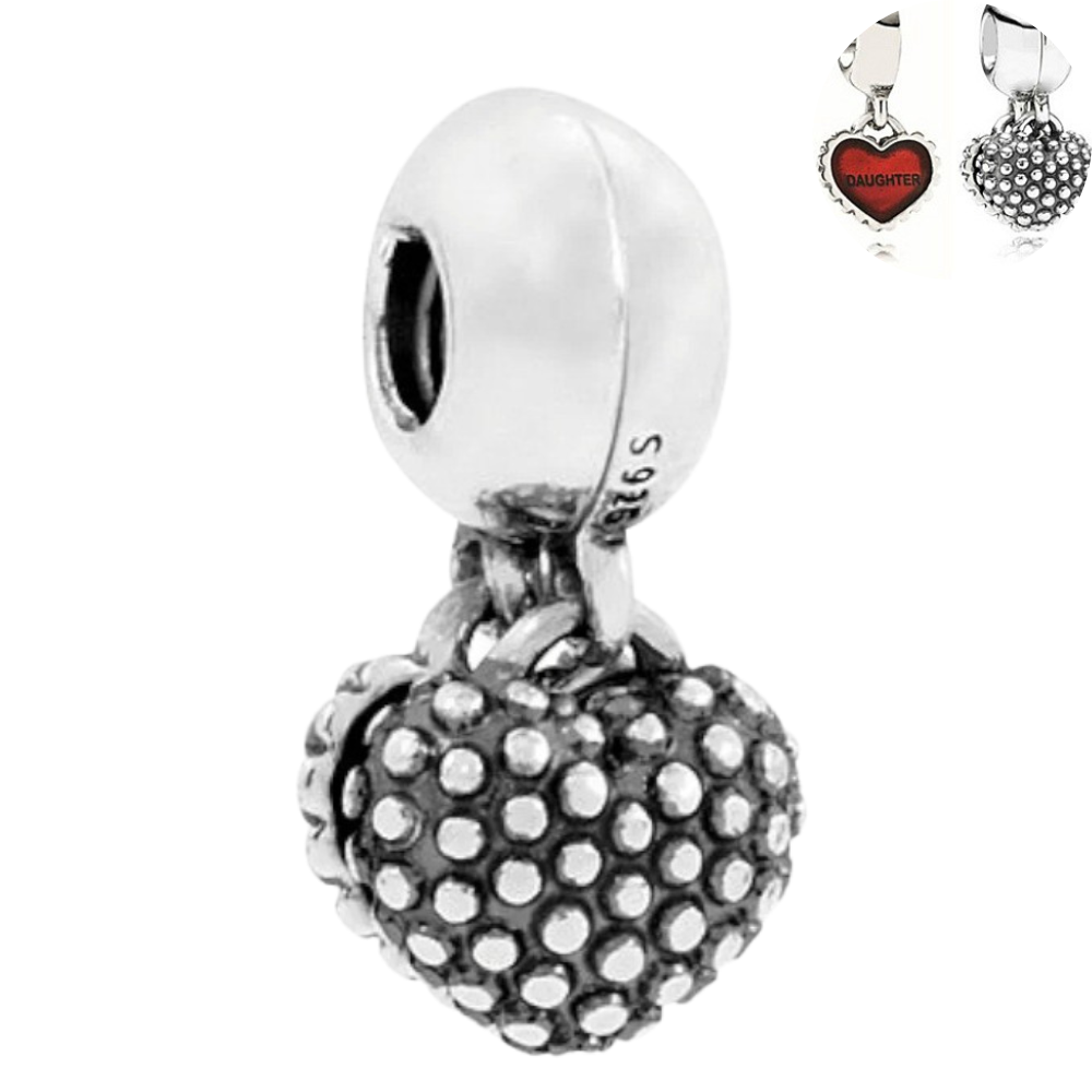 PCHARM0522 CORAZON DOBLE COLGANTE PARA HIJA