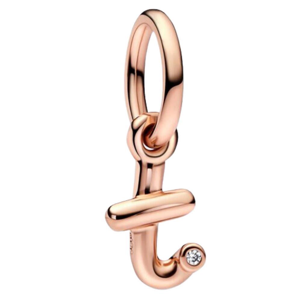 PCHARM3003$T COLGANTE ROSE LETRA T EN CARTA