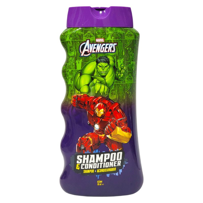 SHAMPOO Y ACONDICIONADOR PARA NIÑOS QUE LO DEJA PROTEGIDO, NUTRIDO Y FRESCO MARVEL 473ML