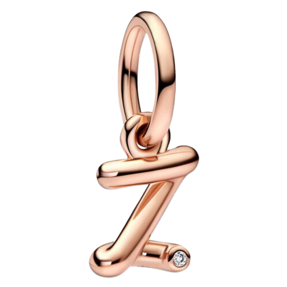 PCHARM3003$Z COLGANTE ROSE LETRA Z EN CARTA