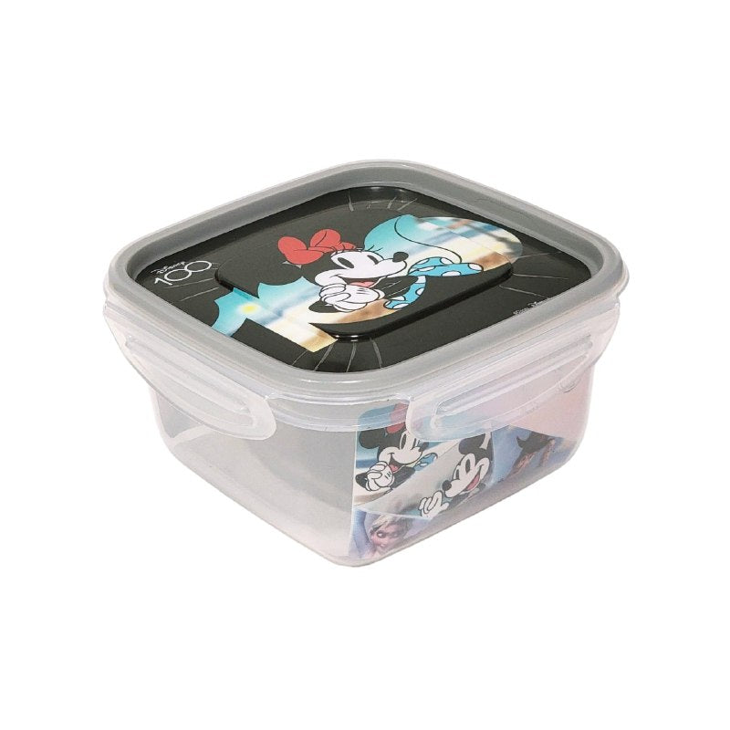 ORGANIZADOR RECIPIENTE PARA NIÑOS CON DISEÑO DE MICKEY Y MINNIE MOUSE TAMAÑO PEQUEÑO