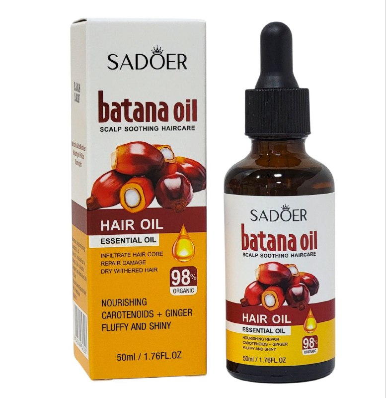 ACEITE PARA EL CABELLO DE ACEITE DE BATANA, CAROTENOIDES Y JENGIBRE,SADOER BATANA OIL 0.50ML
