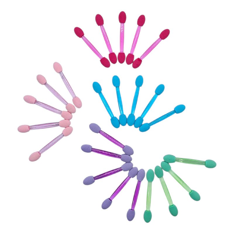 BROCHAS SET DE APLICADORES DE SOMBRAS DE OJOS DESECHABLES DE DOBLE PUNTA STAY BEAUTIFUL 25UND