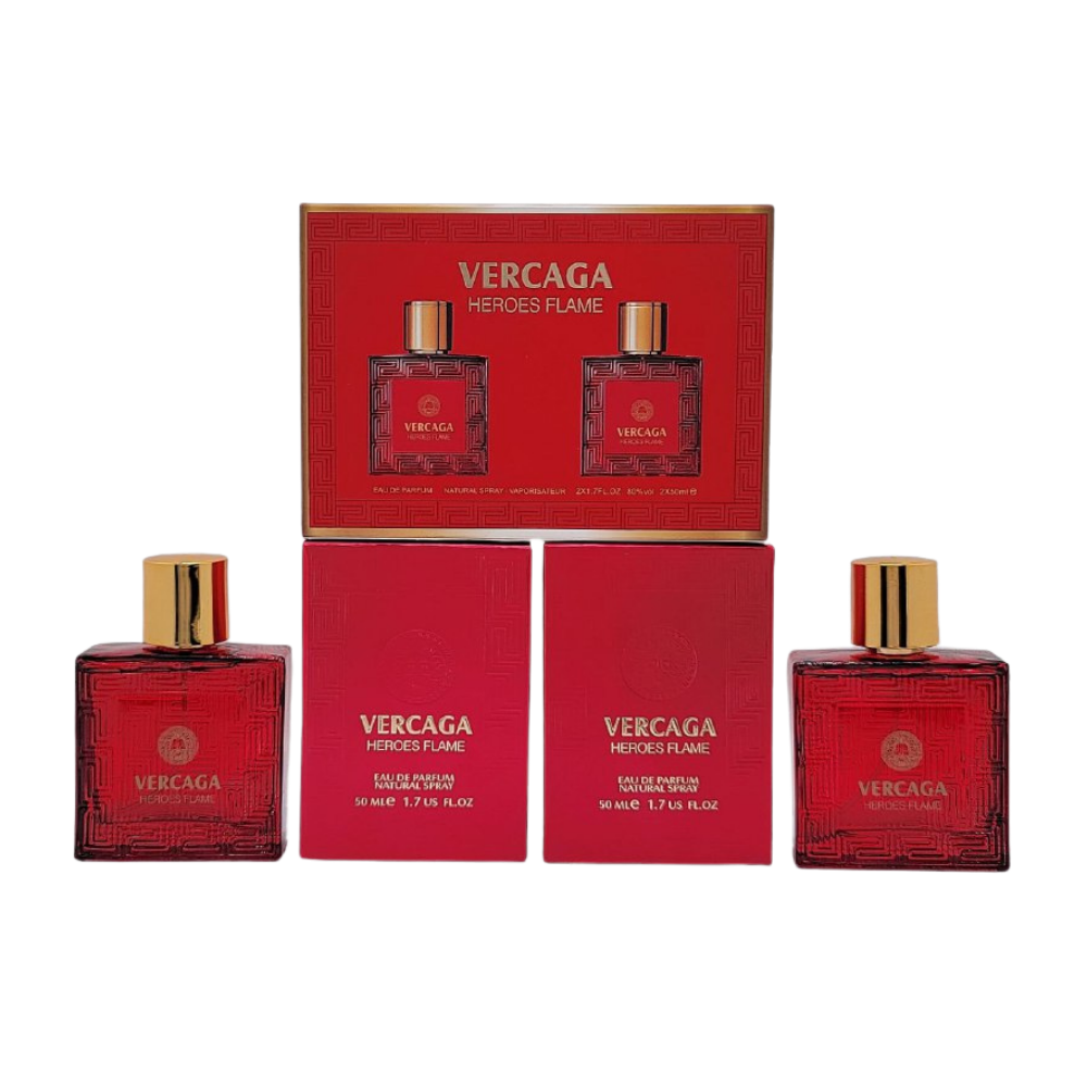 SET PERFUME VERCAGA HEROES FLAME EDP 2X50ML (H)