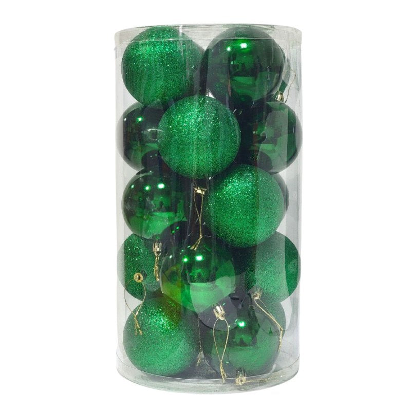 DECORACION ADORNO NAVIDEÑO PAQUETE DE 20 BOLAS DECORATIVAS,8 CM 49X64X49 IDEALES PARA DARLE UN TOQUE UNICO A TU ARBOL DE NAVIDAD