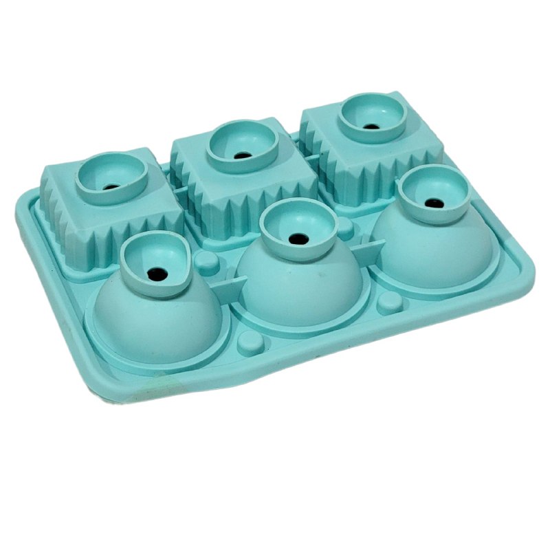ORGANIZADOR RECIPIENTE MOLDE PARA HACER HIELO QUE PRODUCE ESFERAS Y CUBOS 3 COLORES
