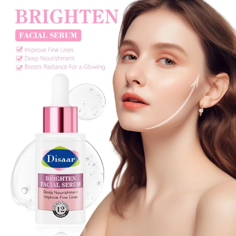 SUERO FACIAL ILUMINADOR CON NIACINAMIDA Y VITAMINA C DE NARCISO MARINO, NUTRICION PROFUNDA, MEJORA LAS LINEAS FINAS DISAAR BRIGHTEN FACIAL SERUM 30ML