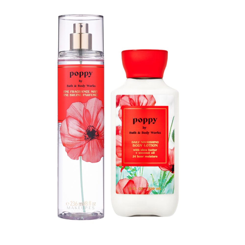 SET BATH AND BODY WORKS POPPY