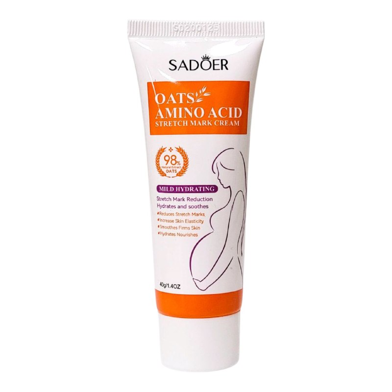 CREMA CORPORAL PARA ESTRIAS CON AMINOACIDOS DE AVENA SADOER 40G