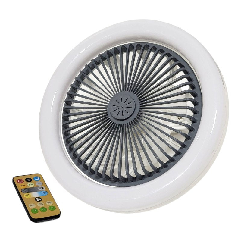 LUZ LED, FOCO VENTILADOR MULTIFUNCIONAL DE 30W CON AROMATERAPIA, SILENCIOSO CON DURACION DE 30K HORAS, AJUSTE DE BRILLO, AHORRO DE ENERGIA ROLINGER LED 130X255MM