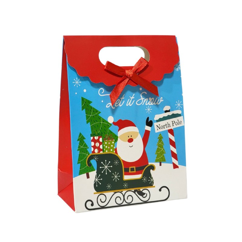 BOLSA DE REGALO NAVIDEÑA MINI PEQUEÑA 16X12CM