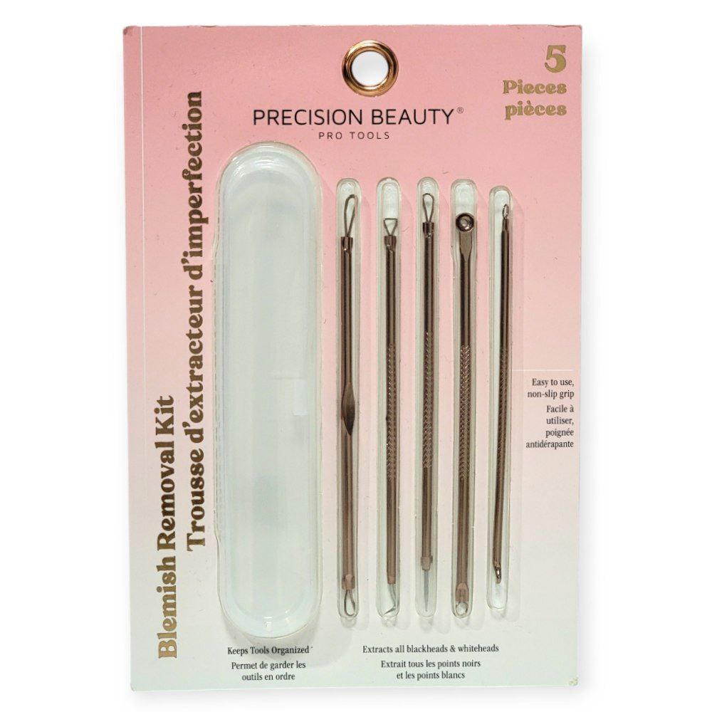 SET DE CUIDADO FACIAL PARA ELIMINAR IMPERFECCIONES DE ALTA CALIDAD PROFESIONAL 5UND PRECISION BEAUTY PRO TOOLS
