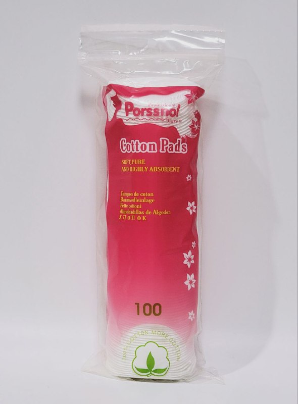 BOLAS ALMOHADILLAS DE ALGODON FACIALES, SUAVES Y ABSORBENTES, PAQUETE DE 100UND PROFESSIONAL PORSSNOL CARE