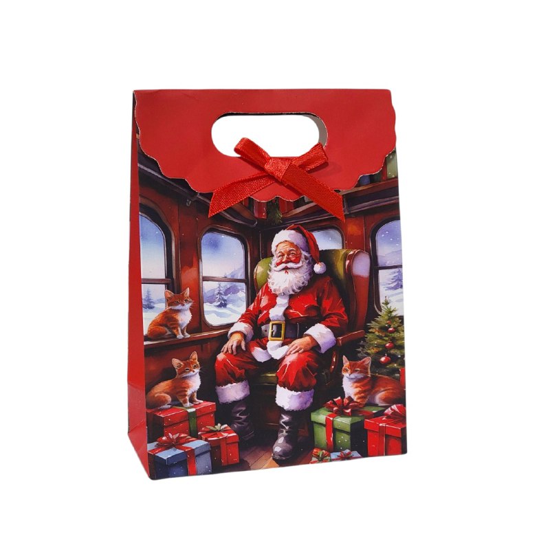 BOLSA DE REGALO NAVIDEÑA MINI PEQUEÑA 16X21CM