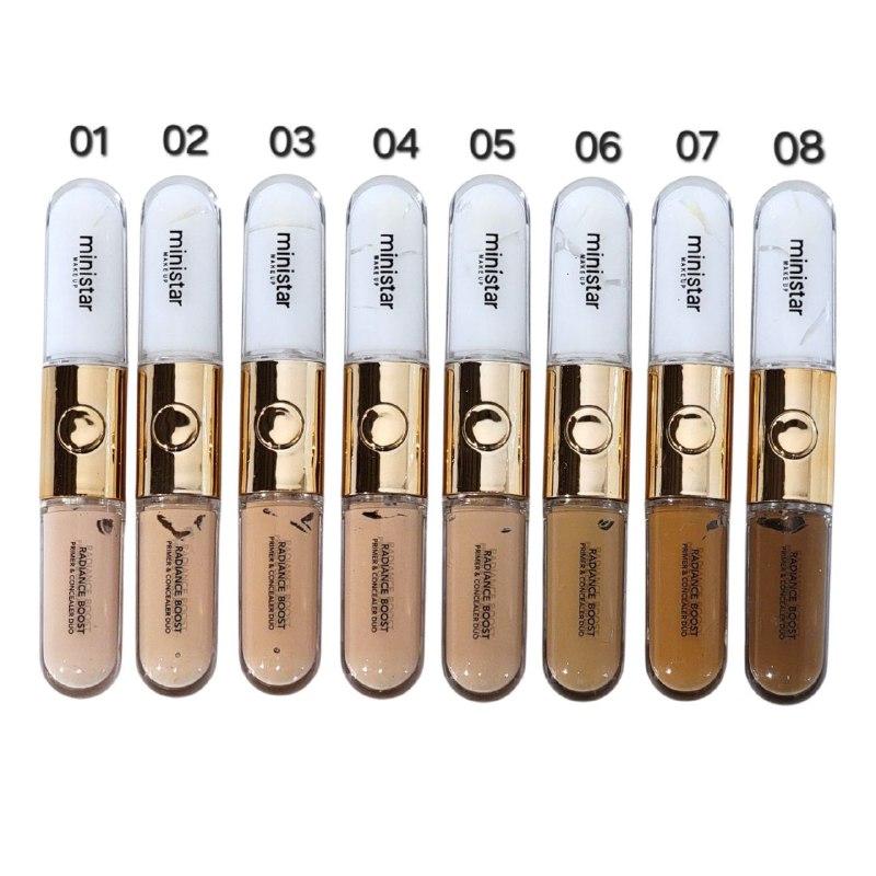 PRIMER Y CONCEALER EN DUO CREMOSO 12ML, DUPE DE KIKO MILANO, FACIL DE APLICAR Y TEXTURA SUAVE MINISTAR