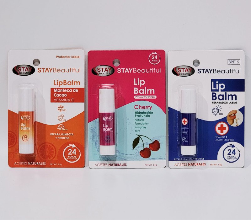 BRILLO LABIAL, BALSAMO PROTECTOR PASTA SUAVE Y SEDOSA, TEXTURA DELICADA Y HUMECTANTE NO GRASOSA A LOS LABIOS STAY BEAUTIFUL