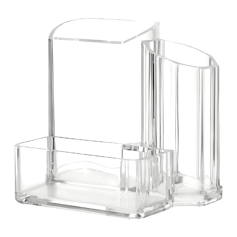 ORGANIZADOR DE MAQUILLAJE Y COSMETICOS DE ACRILICO QUE AHORRA ESPACIOS EN TU MESA, ELEGANTE 10X13CM COSMETIC ORGANIZER