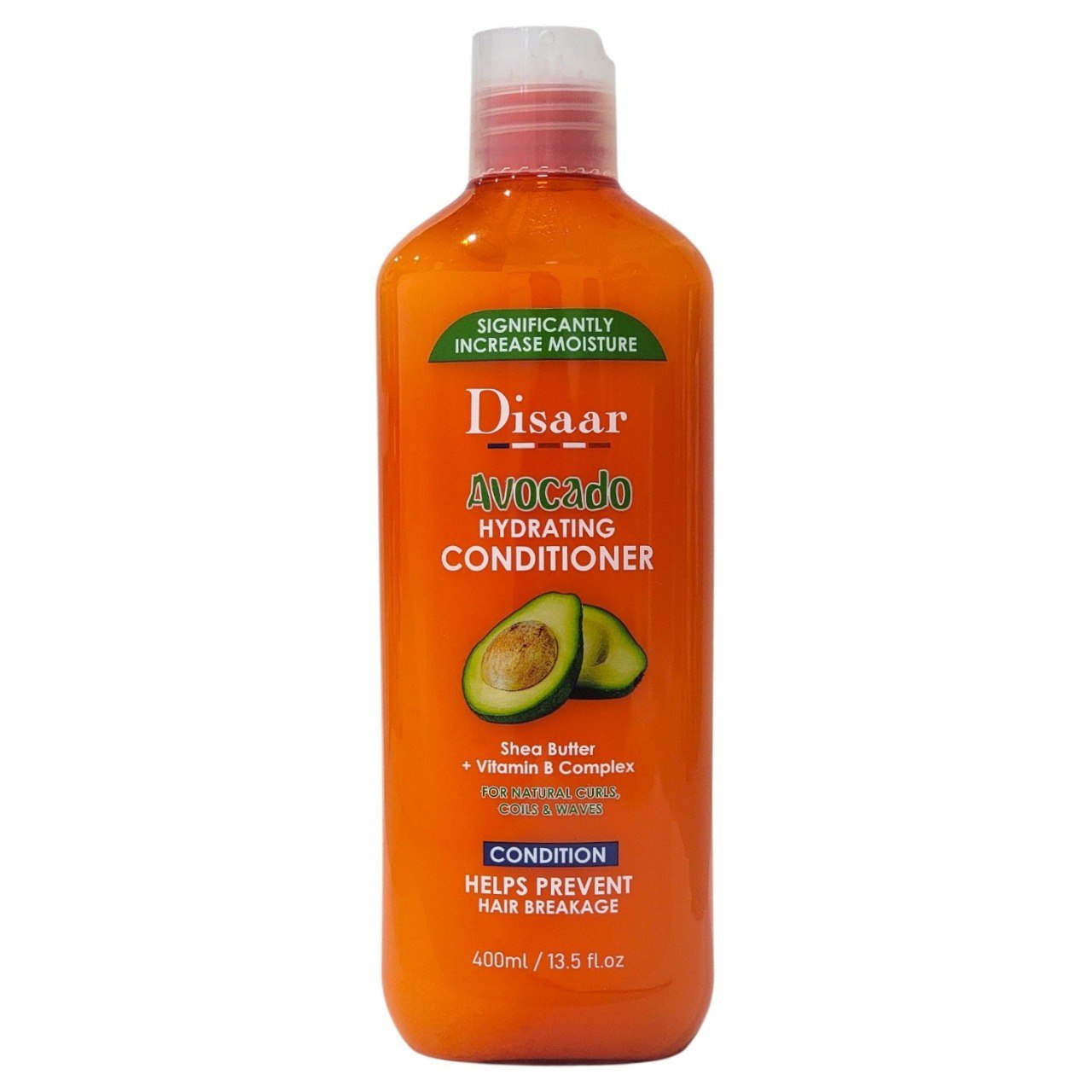 ACONDICIONADOR HIDRATANTE DE AGUACATE CON VITAMINA B Y MANTECA DE KARITE DISAAR 400ML