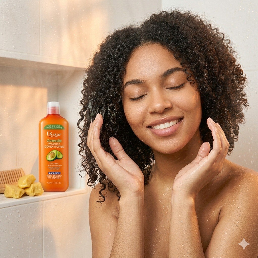 ACONDICIONADOR HIDRATANTE DE AGUACATE CON VITAMINA B Y MANTECA DE KARITE DISAAR 400ML