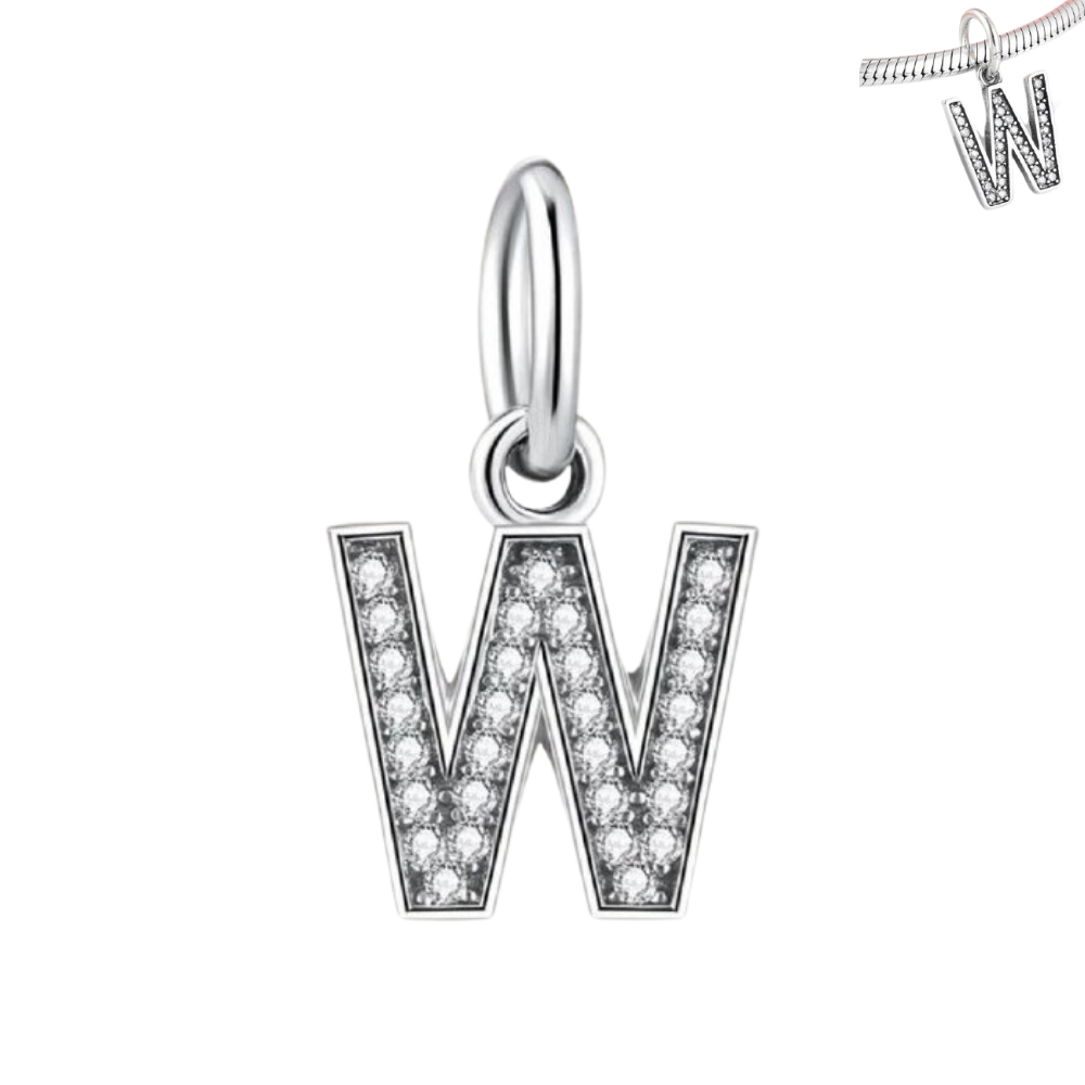 PCHARM1809 COLGANTE LETRA W