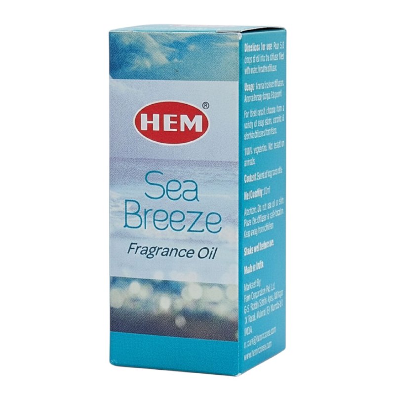 ACEITE AROMATICO ESENCIAL DE BRIZA DEL OCEANO PARA USAR EN DIFUSORES Y AROMATERAPIAS HEM 10ML