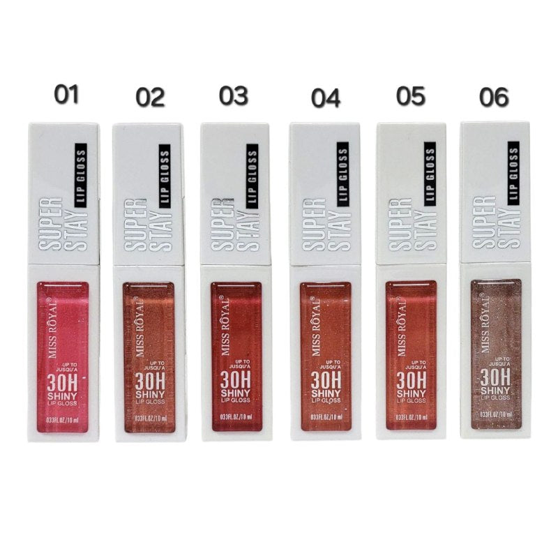 BRILLO LABIAL DE LARGA DURACION 10ML, DUPE DE MAYBELLINE, MISS ROYAL