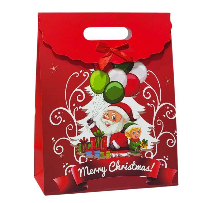 BOLSA DE REGALO NAVIDEÑA MEDIANA 31X24CM