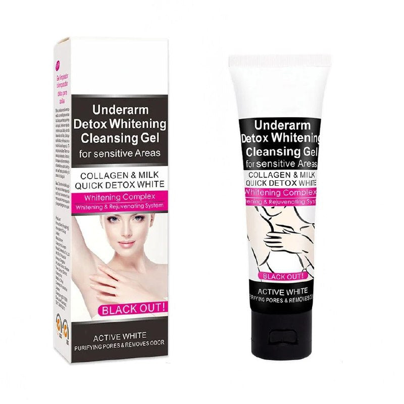 GEL LIMPIADOR Y BLANQUEDOR DESINTOXICANTE PARA AREAS SENSIBLES CON EXTRACTO DE LECHE Y COLAGENO AICHUN BEAUTY 50ML