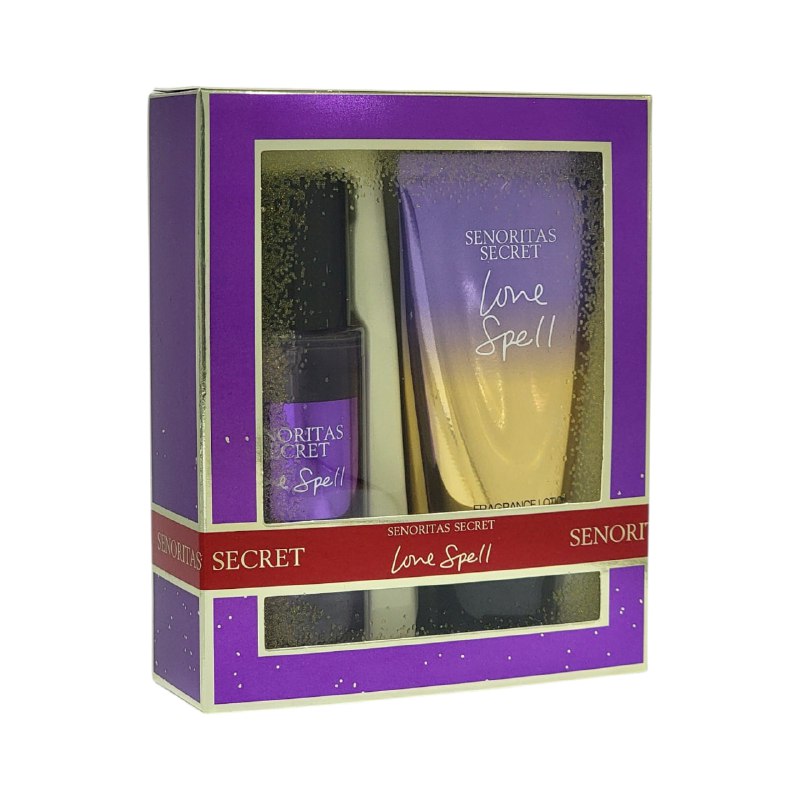 SET SENORITAS SECRET LOVE SPELL SPLASH 75ML, BODY LOTION 75ML (M) (AROMA SIMILAR VS LOVE SPELL)
